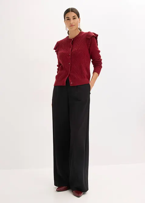 Ajour vest van katoen, bonprix