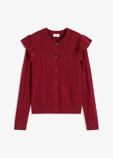 Ajour vest van katoen, bonprix