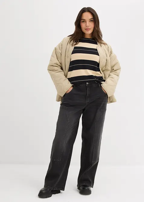 Longsleeve van zwaar katoen, bonprix