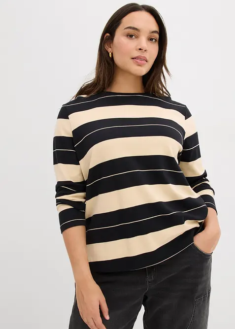 Longsleeve van zwaar katoen, bonprix