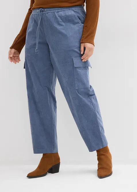 Corduroy broek in barrel-vorm, bonprix
