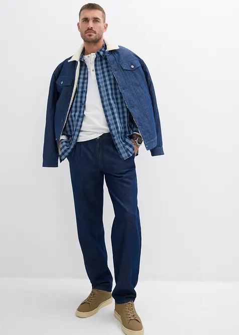 Overhemd met lange mouwen van puur katoen, bonprix