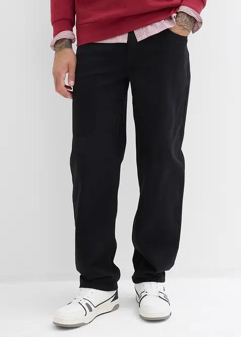 Relaxed fit twillbroek met comfortband, straight, bonprix