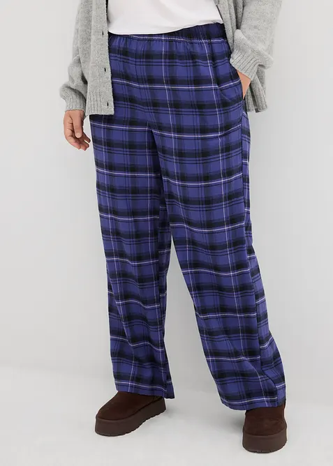 Flanellen broek van puur biologisch katoen, bonprix