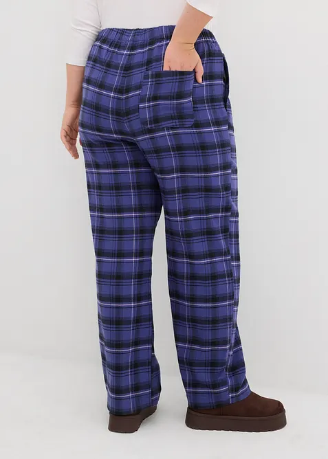 Flanellen broek van puur biologisch katoen, bonprix