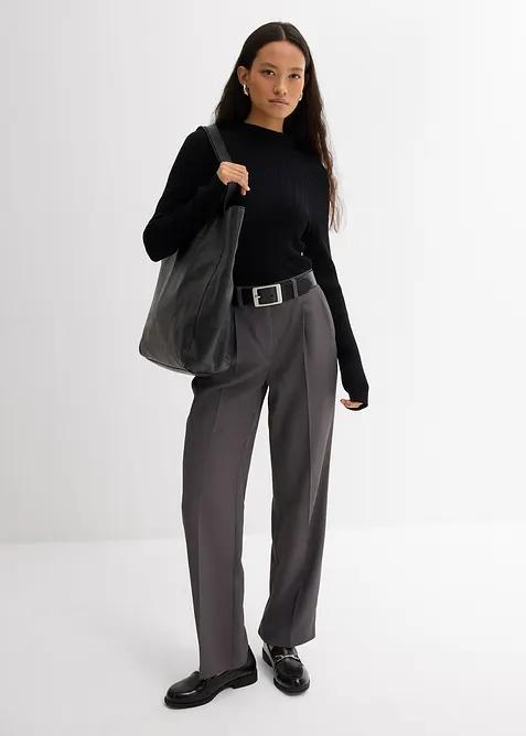 Geribd shirt in een viscosemix, bonprix