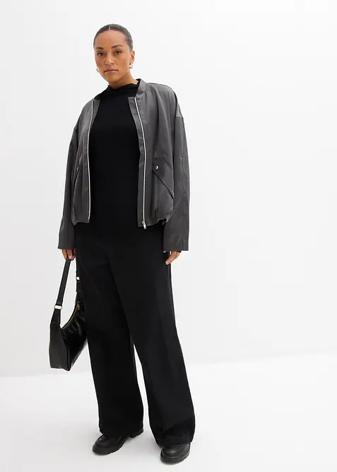 Geribd shirt in een viscosemix, bonprix