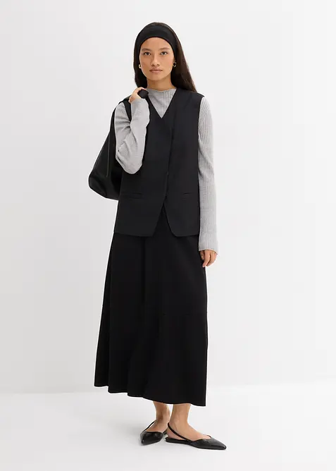 Geribd shirt in een viscosemix, bonprix