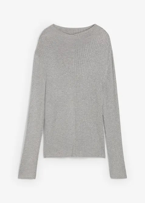 Geribd shirt in een viscosemix, bonprix