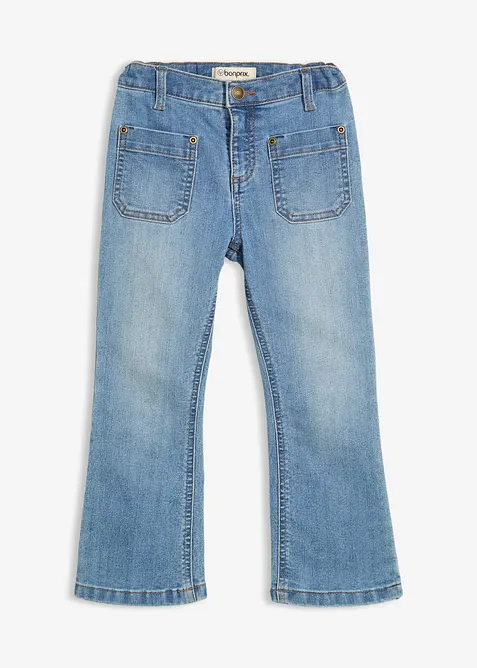Bootcut meisjes jeans, mid waist, bonprix