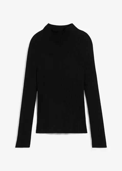 Geribd shirt in een viscosemix, bonprix