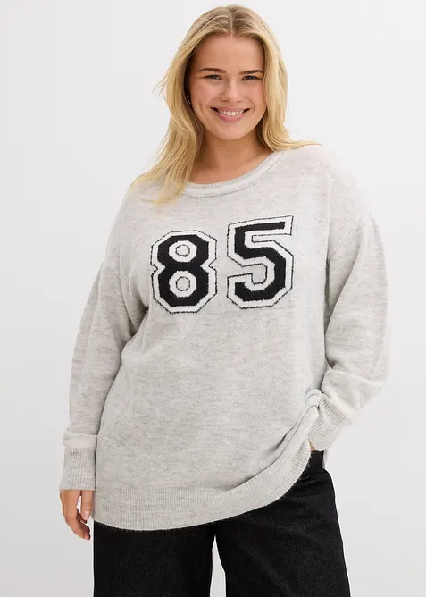Oversized trui met oversized schouders, bonprix
