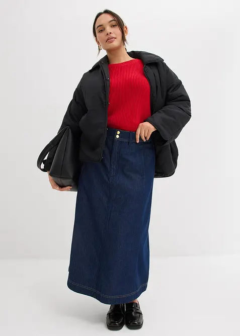 Spijkerrok in midilengte, bonprix