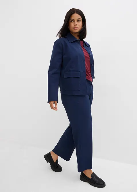 Tussenjas van een elastische katoenmix, bonprix