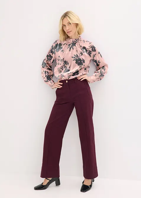 Satijnen tuniek met viscose, bonprix