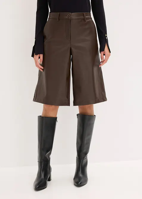 Bermuda van imitatieleer, bonprix