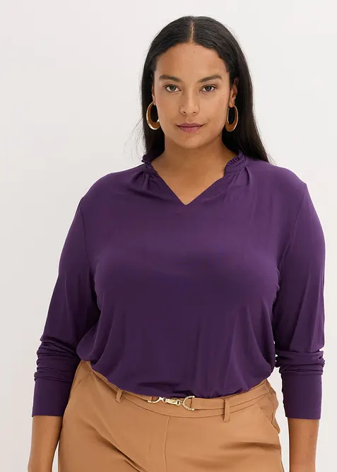 Shirt met opstaande kraag, bonprix