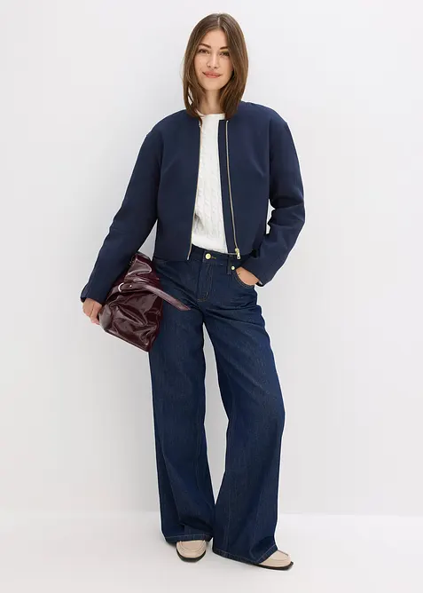 Bomber in een zachte viscosemix, bonprix