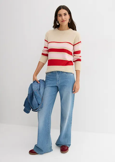 Fijn gebreide trui, bonprix