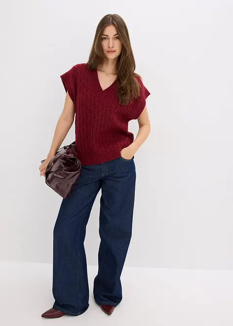 Spencer met kabelpatroon, bonprix