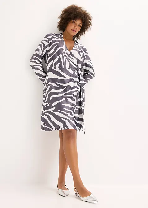 Wikkeljurk van soepelvallend satijn, bonprix