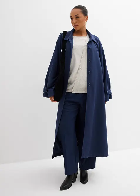 Fijngebreide trui met asymmetrische knopen, bonprix