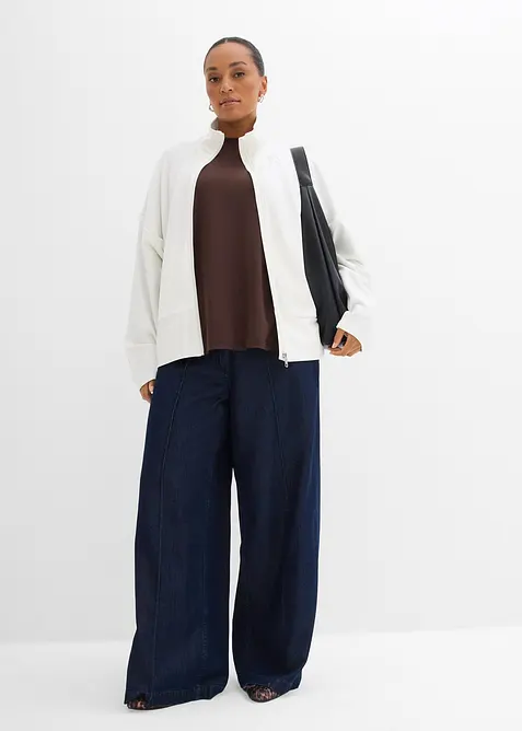 Sweatvest van comfortabel Punto di Roma, bonprix