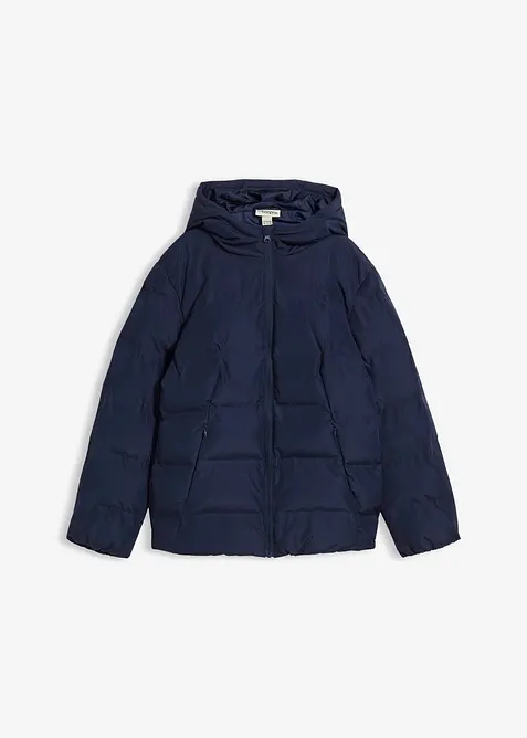 Gewatteerde jas met capuchon, bonprix