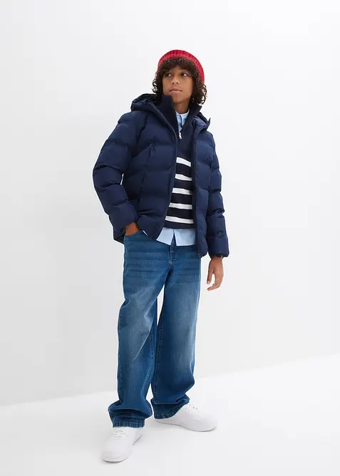 Gewatteerde jas met capuchon, bonprix