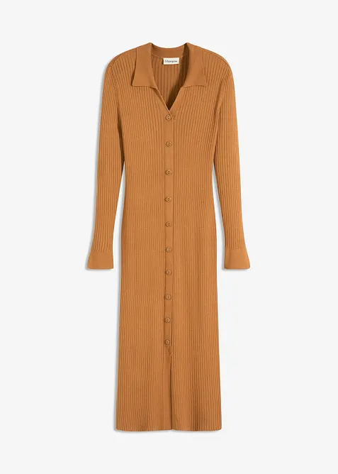 Gebreide jurk in een zachte viscosemix, bonprix