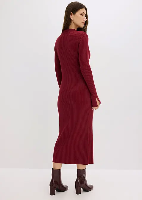 Gebreide jurk in een zachte viscosemix, bonprix