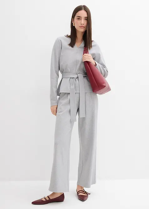 Relax broek met wijde pijpen van viscose-mix, bonprix