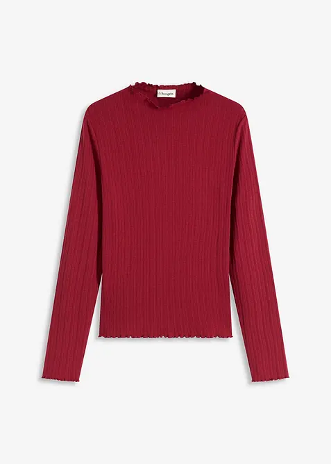 Accentuerend geribd shirt, bonprix