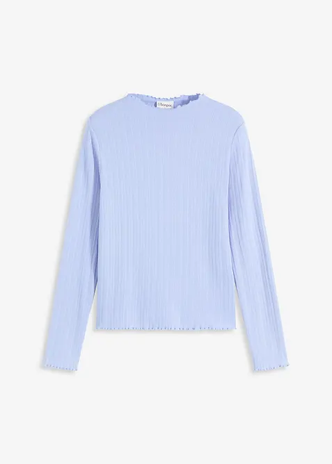 Accentuerend geribd shirt, bonprix