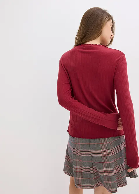 Accentuerend geribd shirt, bonprix