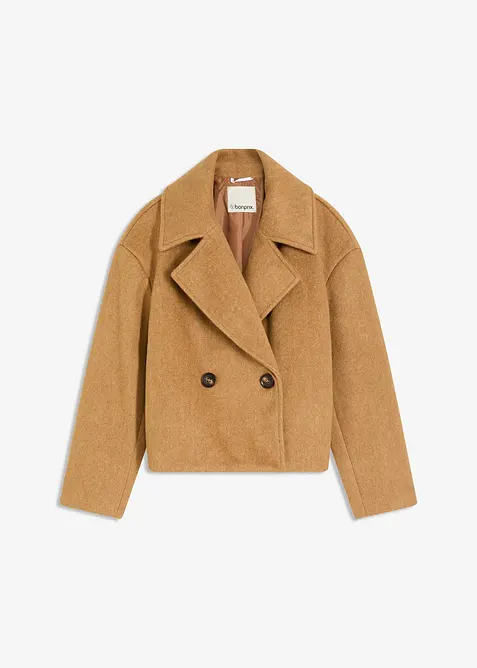 Tussenjas in een wollen look, bonprix