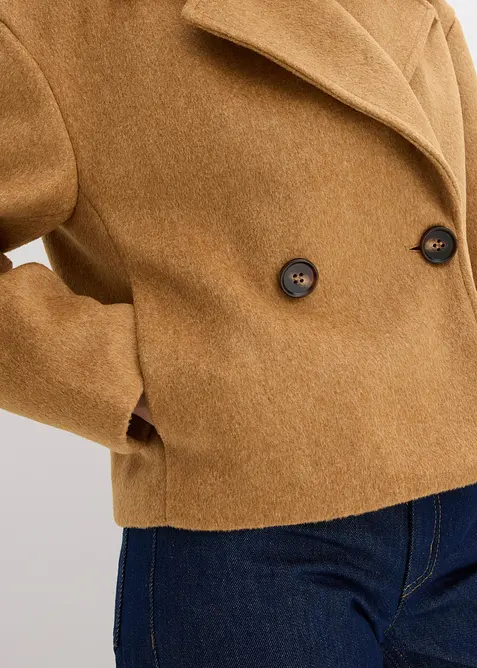 Tussenjas in een wollen look, bonprix