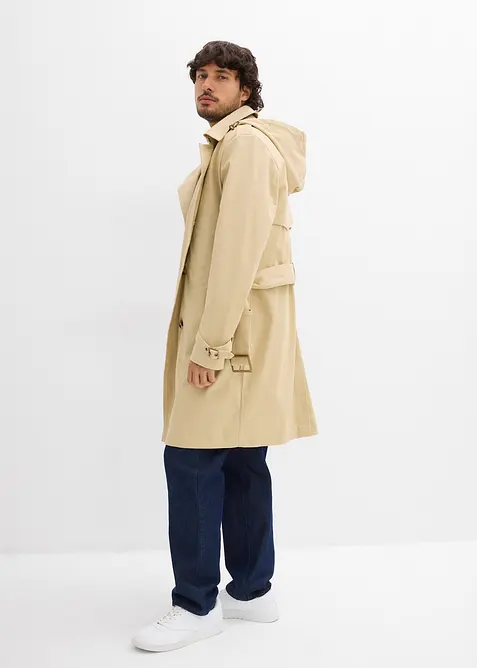 2-in-1 trenchcoat met afneembare capuchon, waterafstotend, bonprix