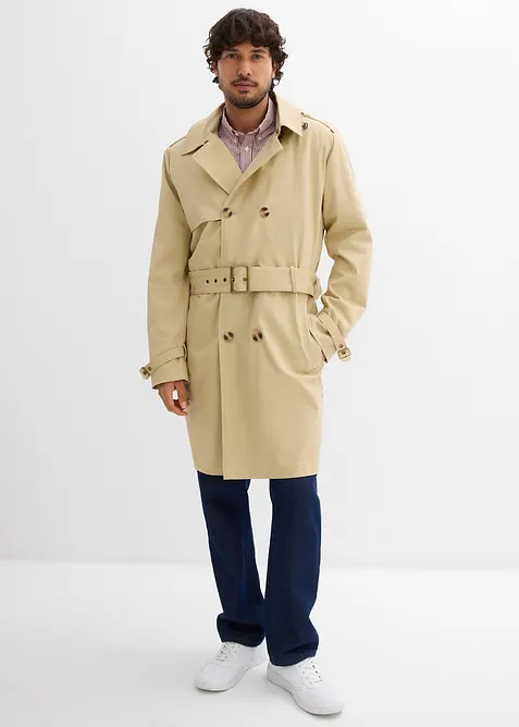 2-in-1 trenchcoat met afneembare capuchon, waterafstotend, bonprix