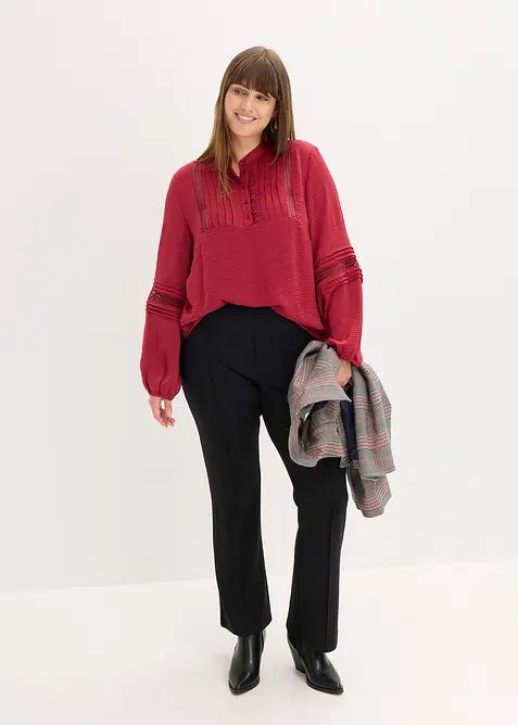 Oversized blouse met versieringen, bonprix