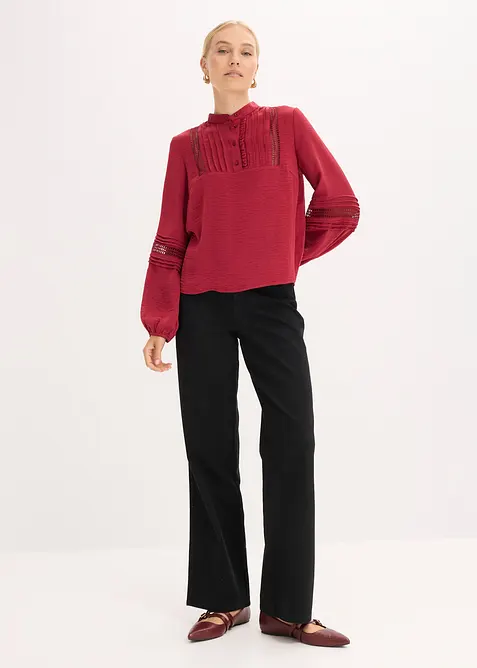 Oversized blouse met versieringen, bonprix