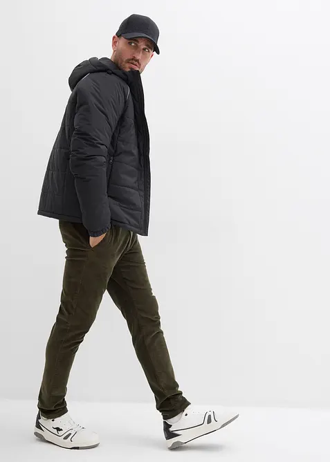 Gewatteerde jas met capuchon, bonprix