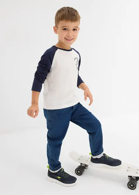 Longsleeve met raglanmouwen van biologisch katoen, bonprix