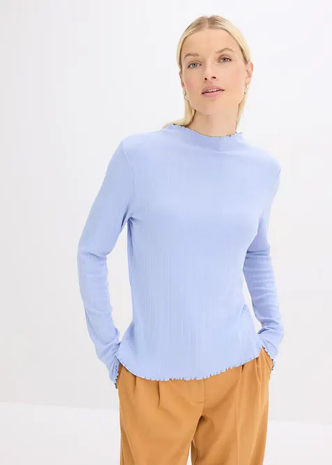 Accentuerend geribd shirt, bonprix