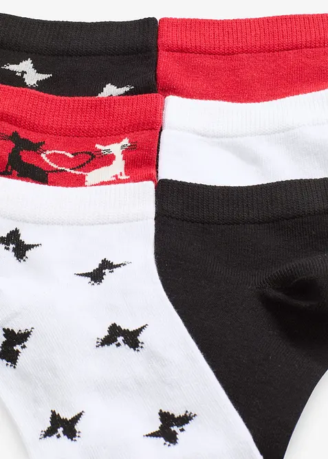 Korte sokken met biologisch katoen (7 paar), bonprix