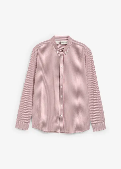 Overhemd met lange mouwen van puur katoen, regular fit, bonprix