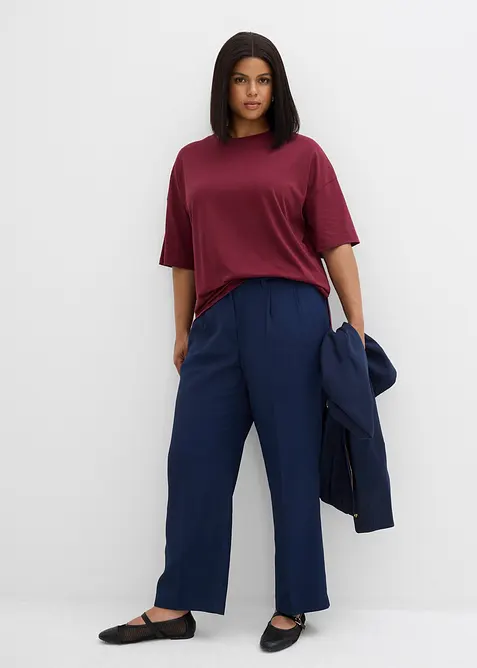 Oversized shirt van een katoenmix, bonprix