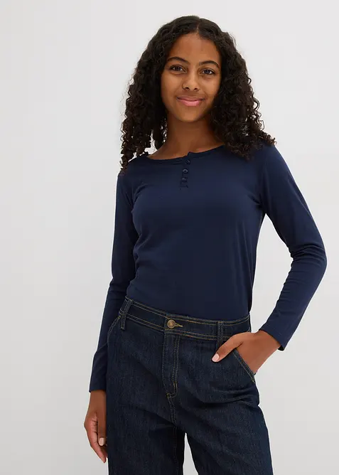 Longsleeve mit biologisch katoen (set van 2), bonprix