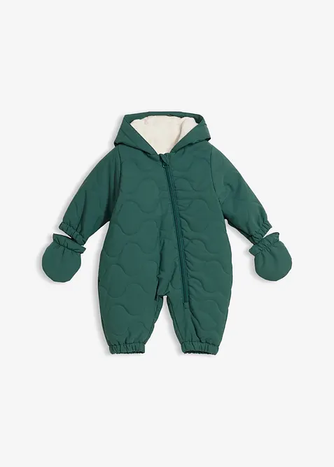 Gewatteerde sneeuwpak met afneembare handschoenen, bonprix