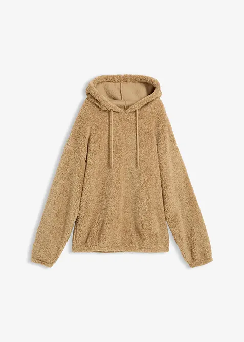 Fleece hoodie van teddy, bonprix